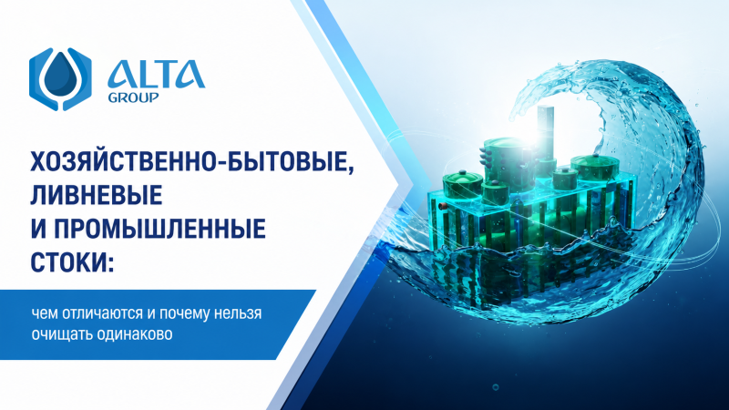 Хозяйственно-бытовые, ливневые и промышленные стоки: чем отличаются и почему нельзя очищать одинаково