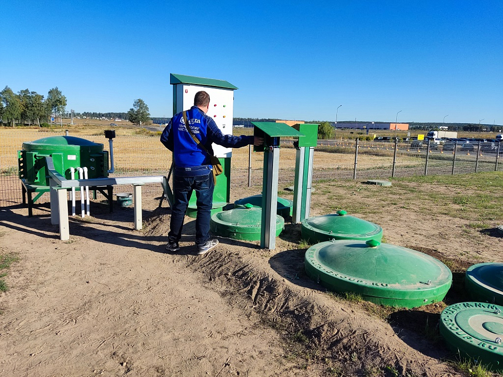 Хозяйственно-бытовой сток —  "Привольный". Логистический центр "PRIMUM", республика Беларусь. 